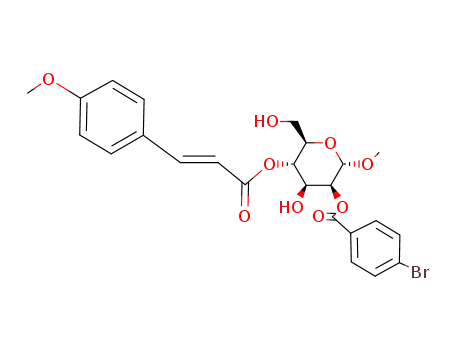 methyl 2-O-(4-bromobenzoyl)-4-O-(4-methoxycinnamoyl)-α-D-mannopyranoside