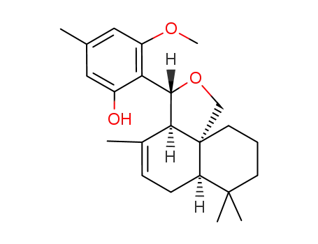 3-Methoxy-5-methyl-2-((3R,3aR,6aR,10aR)-4,7,7-trimethyl-3,3a,6,6a,7,8,9,10-octahydro-2-oxa-cyclopenta[d]naphthalen-3-yl)-phenol