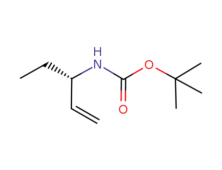 Molecular Structure of 628715-93-5 (Carbamic acid, [(1S)-1-ethyl-2-propenyl]-, 1,1-dimethylethyl ester (9CI))