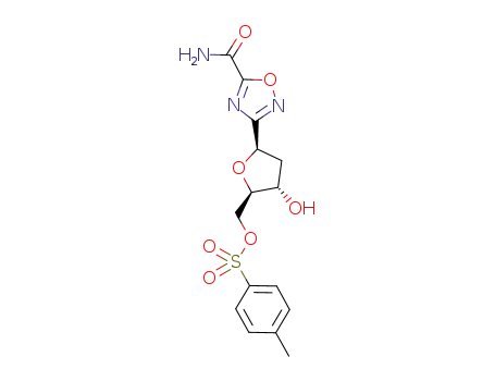 3-(2'-deoxy-β-D-ribofuranosyl)-1,2,4-oxadiazole-5-carboxamide-5'-tosylate