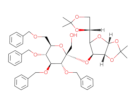 {(2R,3R,4S,5R,6R)-3,4,5-Tris-benzyloxy-6-benzyloxymethyl-2-[(3aR,6S,6aR)-5-((R)-2,2-dimethyl-[1,3]dioxolan-4-yl)-2,2-dimethyl-tetrahydro-furo[2,3-d][1,3]dioxol-6-yloxy]-tetrahydro-pyran-2-yl}-methanol