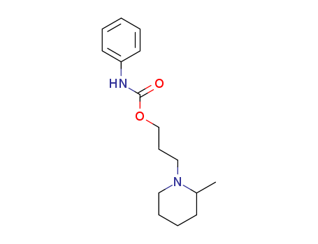 N-Phenylcarbamic acid 3-(2-methylpiperidino)propyl ester