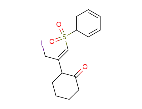 Cyclohexanone, 2-[1-(iodomethyl)-2-(phenylsulfonyl)ethenyl]-, (Z)-