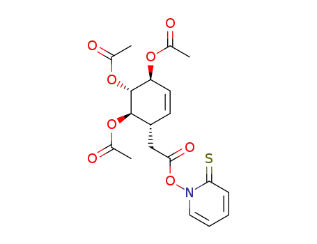 ((1S,4S,5R,6R)-4,5,6-Triacetoxy-cyclohex-2-enyl)-acetic acid 2-thioxo-2H-pyridin-1-yl ester