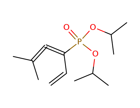 Molecular Structure of 79251-80-2 (Phosphonic acid, (1-ethenyl-3-methyl-1,2-butadienyl)-,
bis(1-methylethyl) ester)