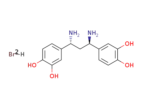 racem.-1,3-bis-(3',4'-dihydroxyphenyl)-1,3-diaminopropane dihydrobromide