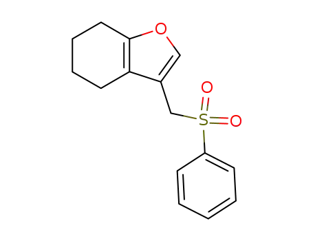 Molecular Structure of 128497-12-1 (Benzofuran, 4,5,6,7-tetrahydro-3-[(phenylsulfonyl)methyl]-)