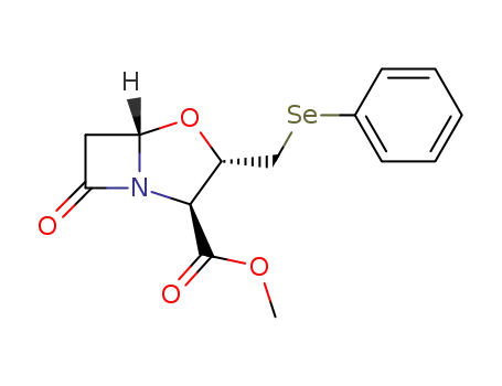 7-oxo-3<i>t</i>-(phenylselanyl-methyl)-(5<i>r</i><i>H</i>)-4-oxa-1-aza-bicyclo[3.2.0]heptane-2<i>c</i>-carboxylic acid methyl ester
