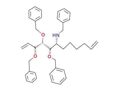 (3R,4S,5S,6R)-6-amino-(N-benzyl)-3,4,5-tribenzyloxydodeca-1,11-diene