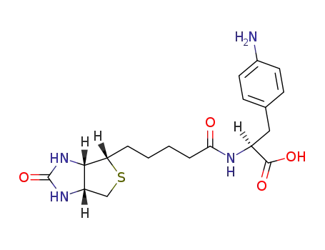 (S)-3-(4-Amino-phenyl)-2-[5-((3aR,6S,6aS)-2-oxo-hexahydro-thieno[3,4-d]imidazol-6-yl)-pentanoylamino]-propionic acid