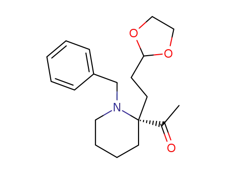 Ethanone,
1-[2-[2-(1,3-dioxolan-2-yl)ethyl]-1-(phenylmethyl)-2-piperidinyl]-, (R)-