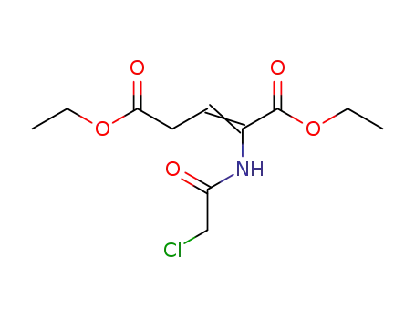 ethyl 2-chloroacetylamino-4-ethoxycarbonyl-2-butenoate