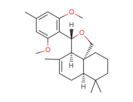 (3R,3aR,6aR,10aR)-3-(2,6-Dimethoxy-4-methyl-phenyl)-4,7,7-trimethyl-3,3a,6,6a,7,8,9,10-octahydro-2-oxa-cyclopenta[d]naphthalene