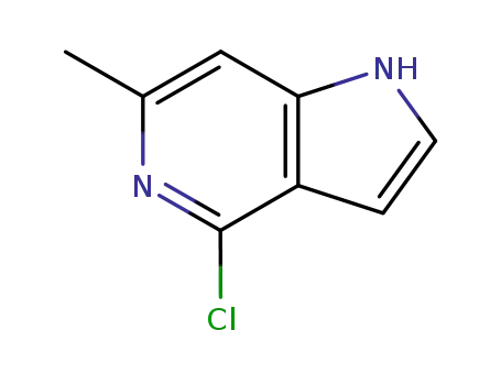 Molecular Structure of 178268-92-3 (1H-Pyrrolo[3,2-c]pyridine, 4-chloro-6-methyl-)