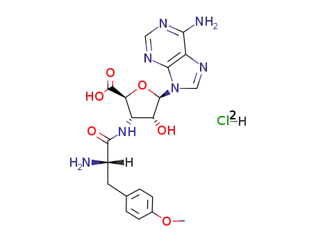 1-(6-amino-9H-purin-9-yl)-1,3-dideoxy-3-(O-methyl-L-tyrosylamino)-β-D-ribofuranoic acid