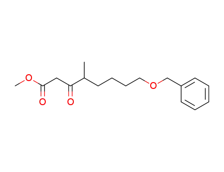 Molecular Structure of 129512-09-0 (methyl 8-benzyloxy-4-methyl-3-oxooctanoate)