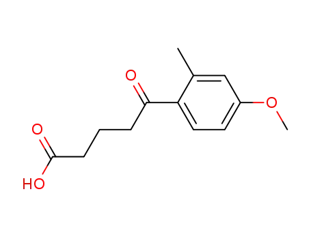 Molecular Structure of 4642-37-9 (5-(4-METHOXY-2-METHYLPHENYL)-5-OXOVALERIC ACID)