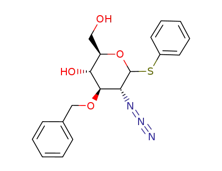 5-azido-4-benzyloxy-2-hydroxymethyl-6-phenylsulfanyl-tetrahydro-pyran-3-ol