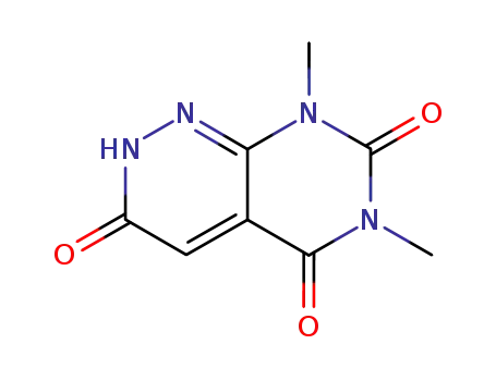 Molecular Structure of 85168-09-8 (Pyrimido[4,5-c]pyridazine-3,5,7(2H,6H,8H)-trione, 6,8-dimethyl-)