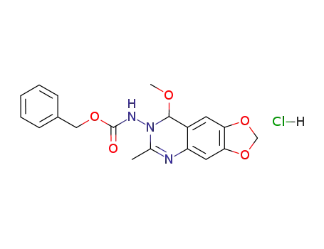 (8-methoxy-6-methyl-8<i>H</i>-[1,3]dioxolo[4,5-<i>g</i>]quinazolin-7-yl)-carbamic acid benzyl ester; hydrochloride