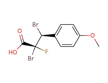 (2R,3S)-2,3-Dibromo-2-fluoro-3-(4-methoxy-phenyl)-propionic acid