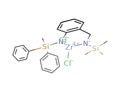 [(N,N'-(methyldiphenylsilyl)(trimethylsilyl)-2-amidobenzylamido)dichlorozirconium(IV)]