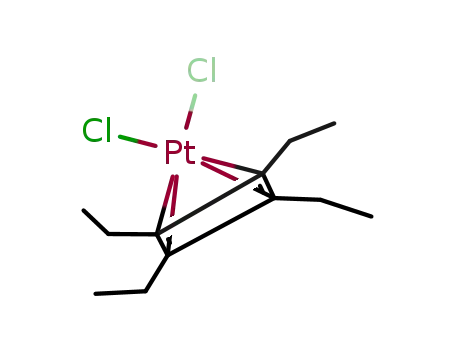 Molecular Structure of 56664-81-4 (dichloro(tetraethylcyclobutadiene)platinum(II))