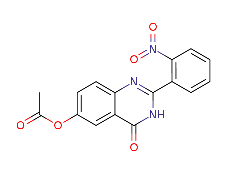 4(1H)-Quinazolinone, 6-(acetyloxy)-2-(2-nitrophenyl)-