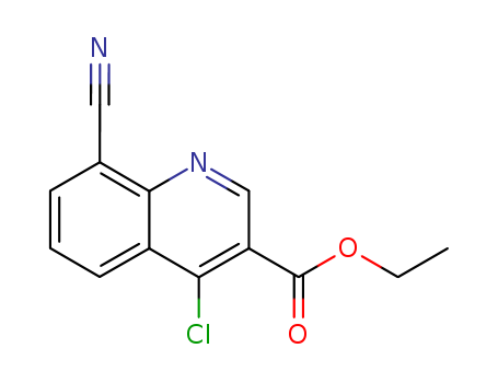 3-Quinolinecarboxylicacid, 4-chloro-8-cyano-, ethyl ester