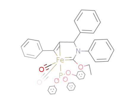 {(η2-styrene)CH(Ph)N(Ph)ethoxycarbene}iron(carbonyl)2P(OPh)3