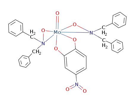 (4-nitro-1,2-benzenediolato<sup>(2-)</sup>-O,O`)oxobis(hydroxyldibenzylamido<sup>(1-)</sup>-O,N)molybdenum(VI)