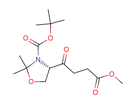(4S)-4-(3-methoxycarbonylpropionyl)-2,2-dimethyloxazolidine-3-carboxylic acid tert-butyl ester