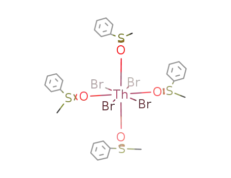 tetrakis(methylphenylsulphoxide)thorium(IV) bromide