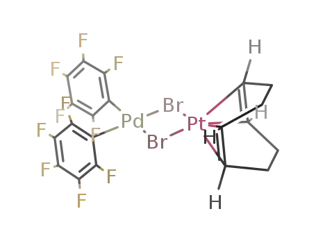 {bis(pentafluorophenyl)palladium(μ-Br)2platinum(η4-1,5-cyclooctadiene)}