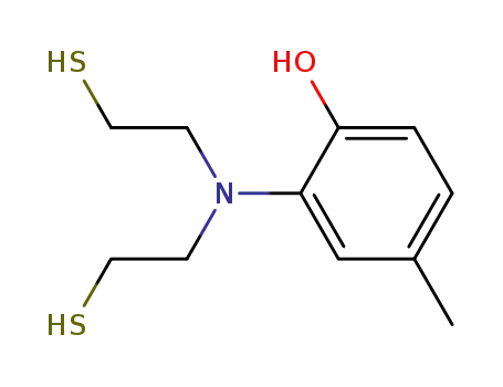 bis(2-mercaptoethyl)-2-amino-4-methylphenol