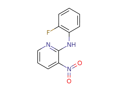 Molecular Structure of 14251-83-3 (2-Pyridinamine, N-(2-fluorophenyl)-3-nitro-)