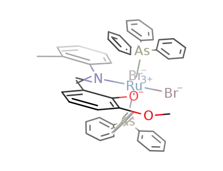 RuBr<sub>2</sub>(AsPh<sub>3</sub>)2(2-O-3-OMe-C<sub>6</sub>H<sub>3</sub>CHNC<sub>6</sub>H<sub>4</sub>Me-2)
