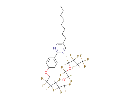 5-Octyl-2-(4-(1,1-dihydroperfluoro-6-(2-butoxyethoxy) hexyloxy)phenyl)pyrimidine