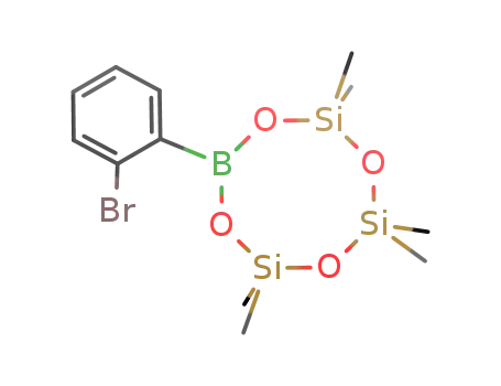 Molecular Structure of 658711-29-6 (1,3,5,7-Tetraoxa-2,4,6-trisila-8-boracyclooctane,
8-(2-bromophenyl)-2,2,4,4,6,6-hexamethyl-)