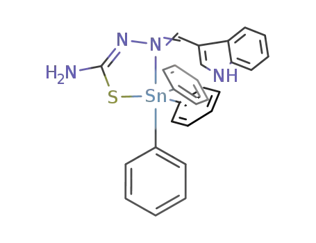 (C<sub>6</sub>H<sub>5</sub>)3Sn(C<sub>6</sub>H<sub>4</sub>CCHNHCHNNCSNH<sub>2</sub>)