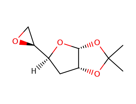 Molecular Structure of 20720-51-8 ((3aR,5S,6aR)-2,2-Dimethyl-5-((S)-oxiran-2-yl)tetrahydrofuro[2,3-d][1,3]dioxole)