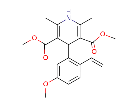 dimethyl 2,6-dimethyl-4-<(2-ethenyl-5-methoxy)phenyl>-1,4-dihydropyridine-3,5-dicarboxylate