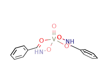 Molecular Structure of 14708-33-9 (oxo bis-benzhydroxamato vanadium (IV))