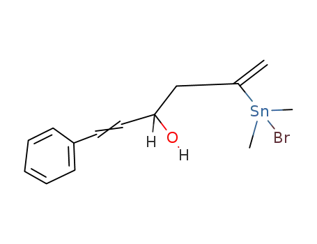 CH<sub>2</sub>C(Sn(CH<sub>3</sub>)2Br)CH<sub>2</sub>CH(OH)CHCHC<sub>6</sub>H<sub>5</sub>