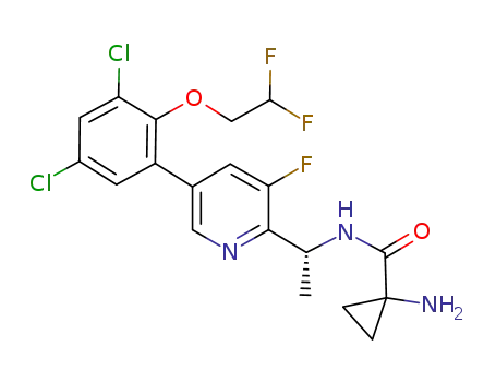 C<sub>19</sub>H<sub>18</sub>Cl<sub>2</sub>F<sub>3</sub>N<sub>3</sub>O<sub>2</sub>