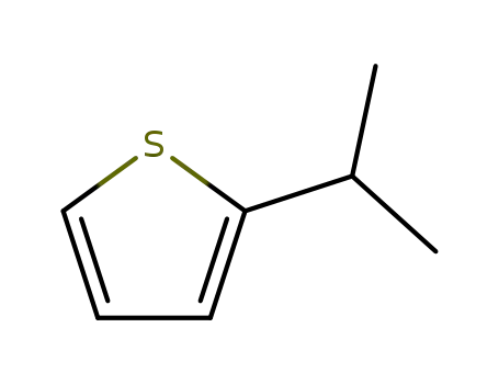 Molecular Structure of 4095-22-1 (Thiophene, 2-(1-methylethyl)-)
