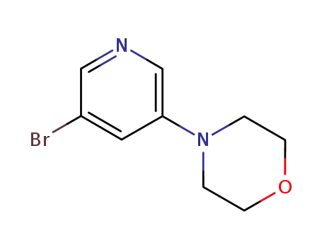 Molecular Structure of 200064-13-7 (4-(5-BROMOPYRIDIN-3-YL)MORPHOLINE)