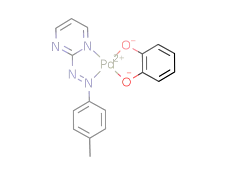 catecholato-[2-(p-tolylazo)pyrimidine]palladium(II)