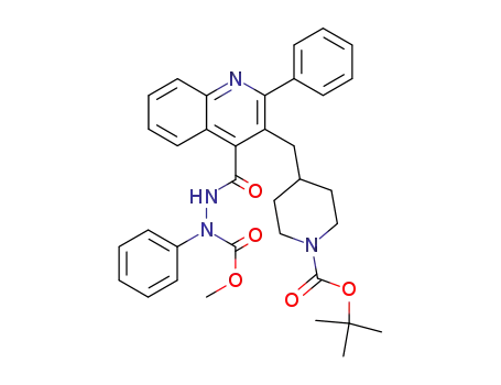 Methyl 2-{[3-({1-[(1,1-Dimethylethoxy)carbonyl]piperidin-4-yl}methyl)-2-phenylquinolin-4-yl]carbonyl}-1-phenylhydrazinecarboxylate