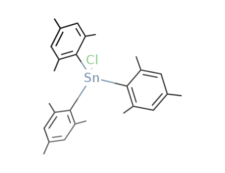 Molecular Structure of 6199-33-3 (Stannane, chlorotris(2,4,6-trimethylphenyl)-)